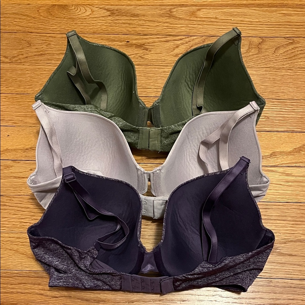 Victoria’s Secret T-Shirt Uplift Semi Demi — 34 DD set of 3 - Picture 2 of 6
